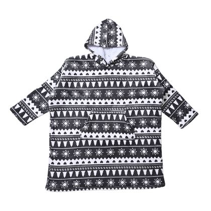 Doppellagiger Hoodie mit Tasche, Grau