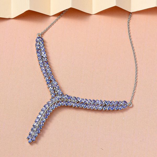 Tansanit Halskette, 45 cm - 7,14 ct. image number 3