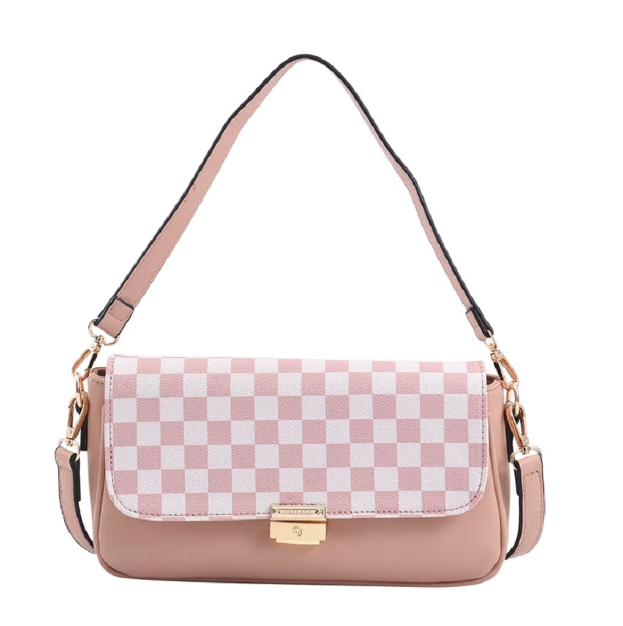 Designertasche mit Karo-Muster