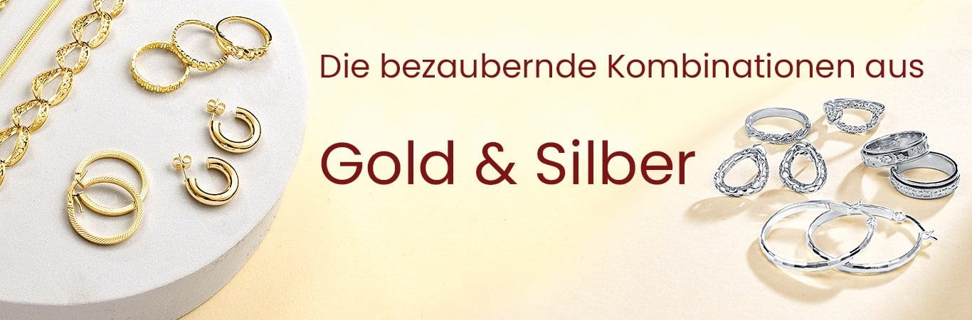 Entdecken Sie bezaubernde Kombinationen aus Gold & Silber