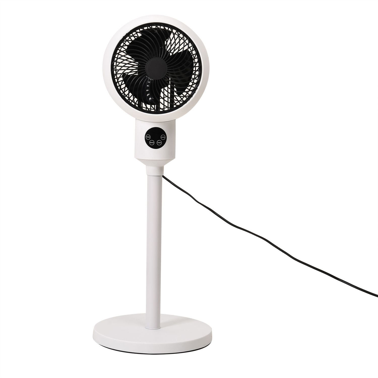 HOMESMART Standventilator mit Timer und 3 Geschwindigkeitsstufen 