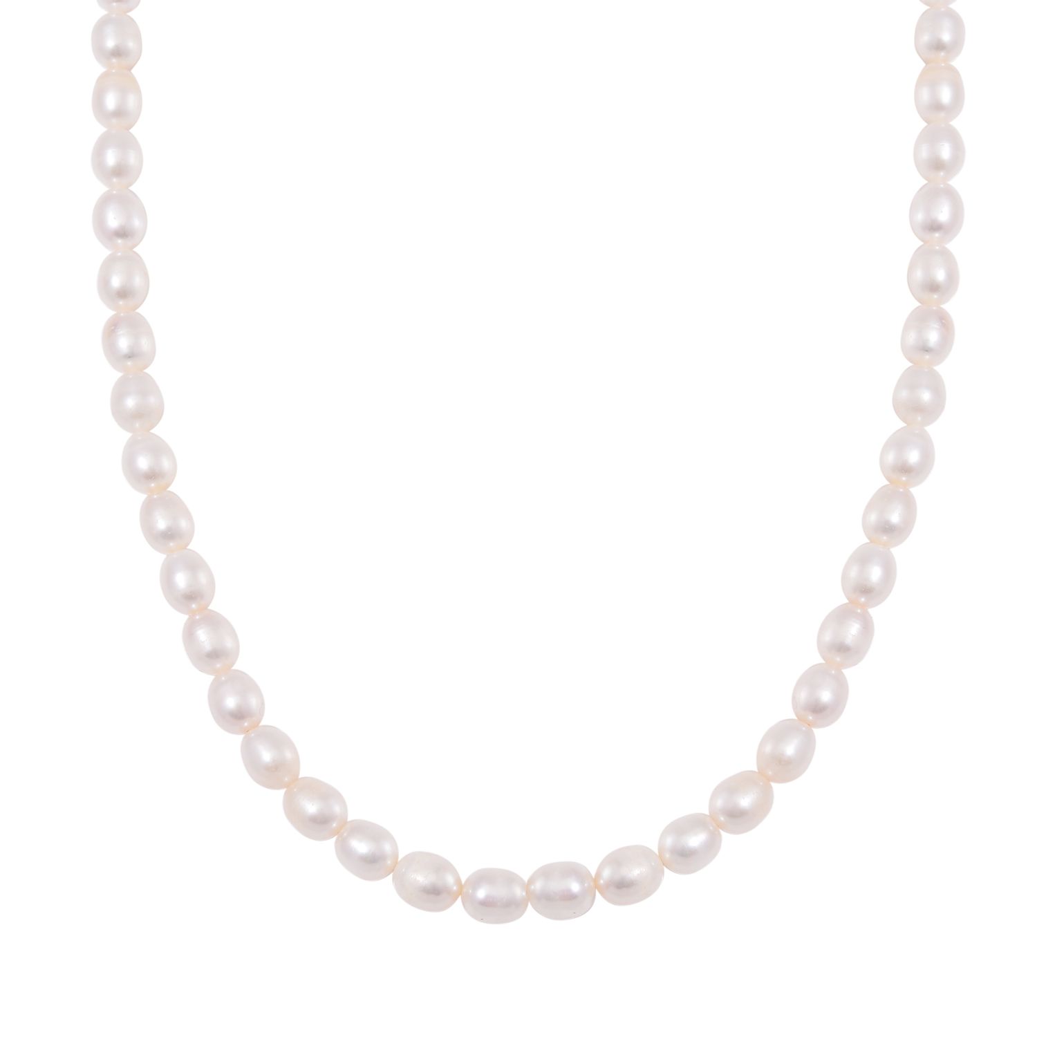 Halskette Aus Amazonit, Süßwasserperle Und Silber - New Creations