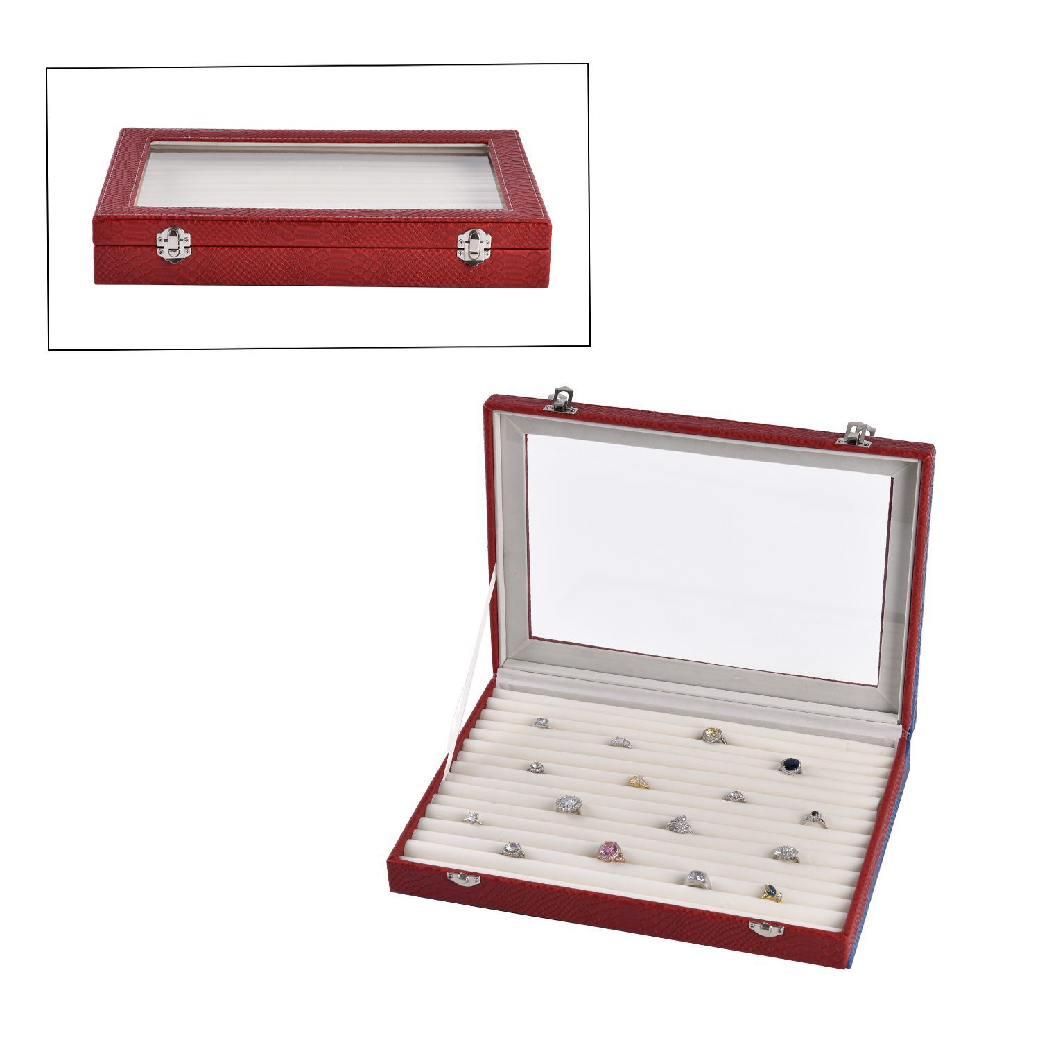 Drehbare Ringbox Mit Kerzenhalter - Elegante Verlobungsbox Rosa/Weiß/Rot