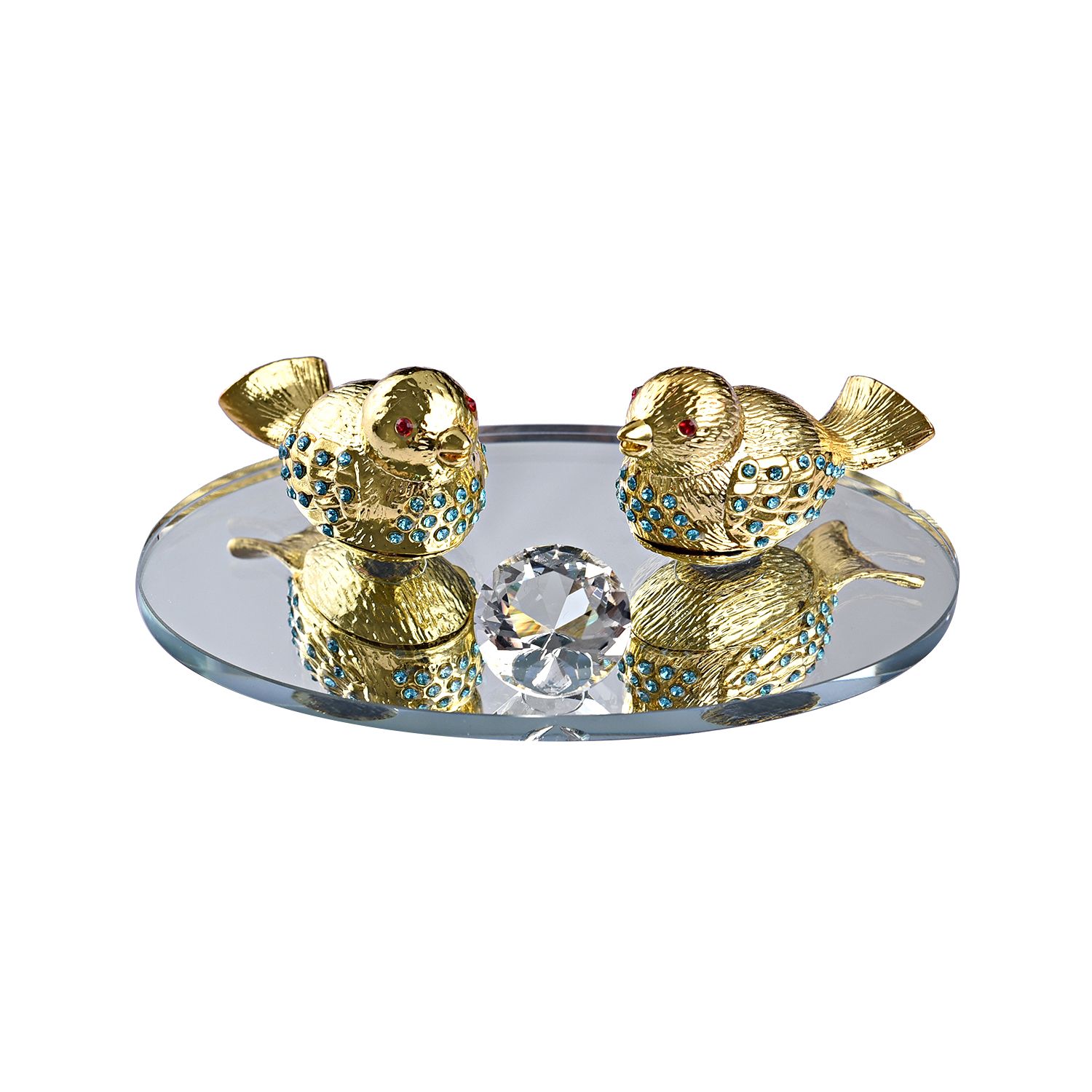 Transparenter Vogel Anhänger Rosa - Kristall Kolibri Deko Figur