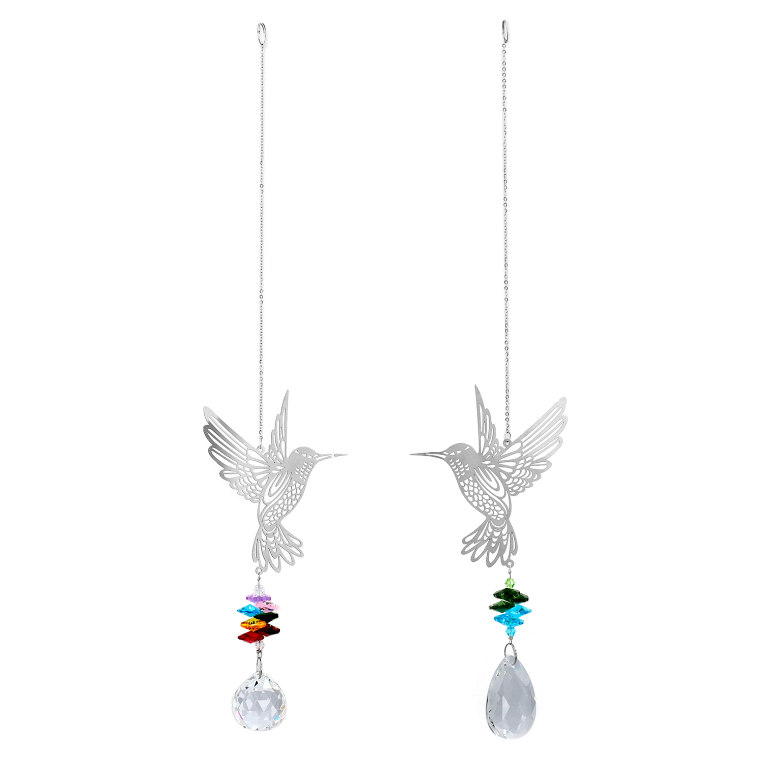 Kolibri Sonnenfänger Kristall - Hängedekoration Für Garten & Fenster