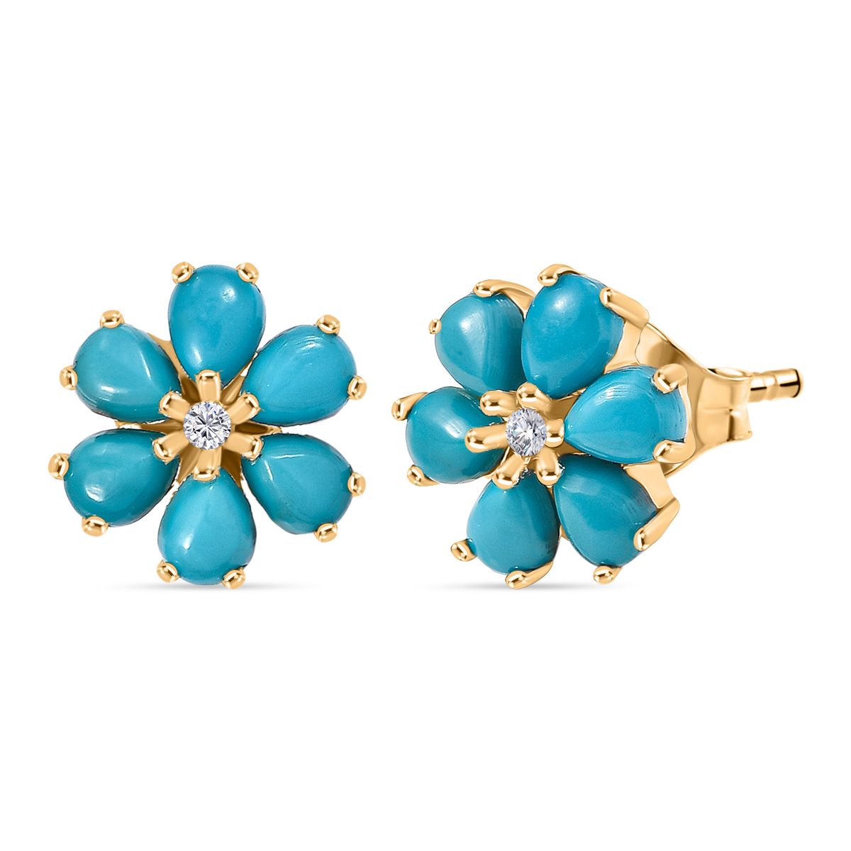 925 Sterling Silber Ohrringe Mit Zirkonia - Gelber Kristall Tropfen